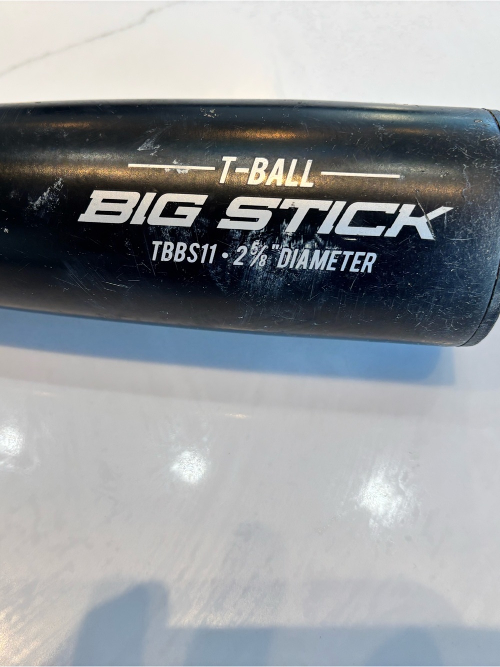 Rawlings Black Y-Ball Big Stick Baseball Bat with White Trim 2 5/8 diameter - Picture 7 of 11